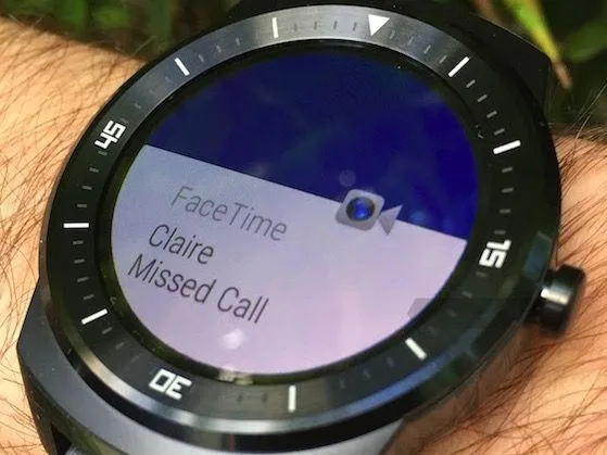 G Watch R Face Time