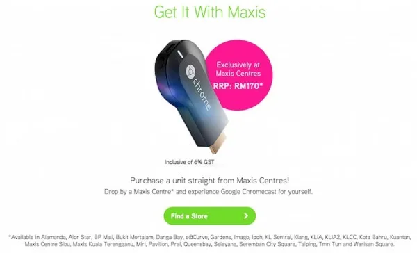 Maxis Chromecast RM170