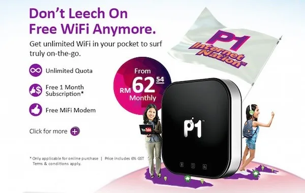New P1 ToGo Internet Plans