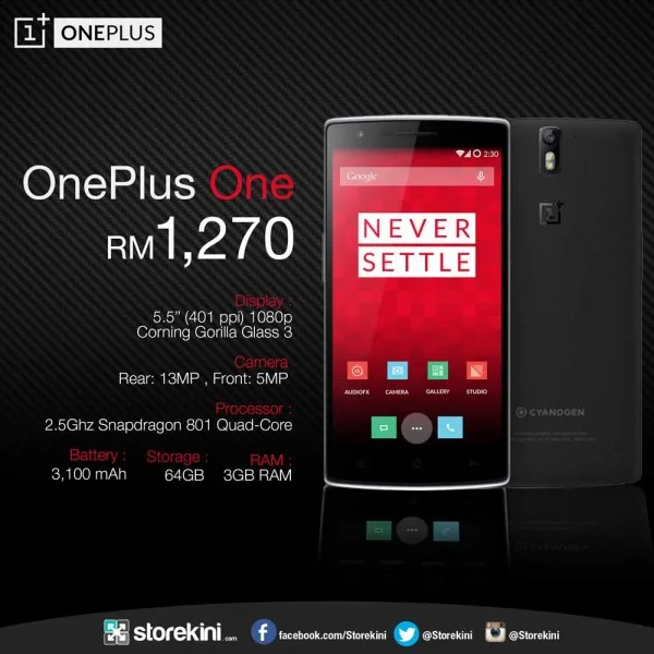 OnePlus One Storekini