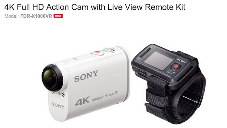 Sony Action Cam X1000VR
