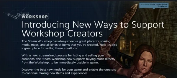Steam Workshop Paid Mods