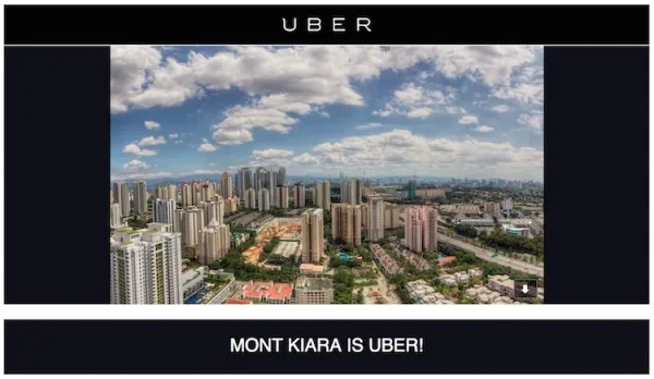 Uber Free Rides in Mont Kiara