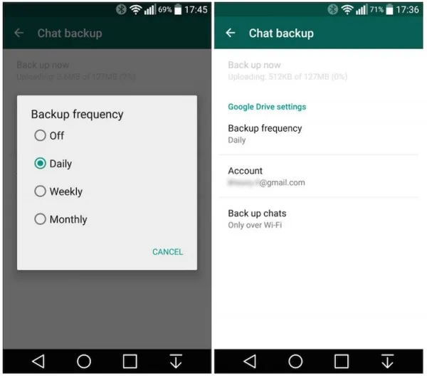 WhatsApp Google Drive Backup 2