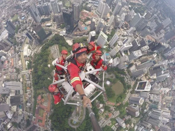 Selfie at The Top Of KL Tower