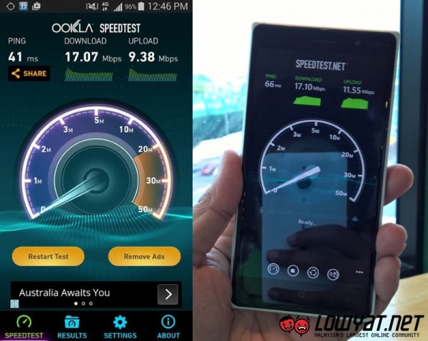 LTE Test for DiGi - 21 May 2015