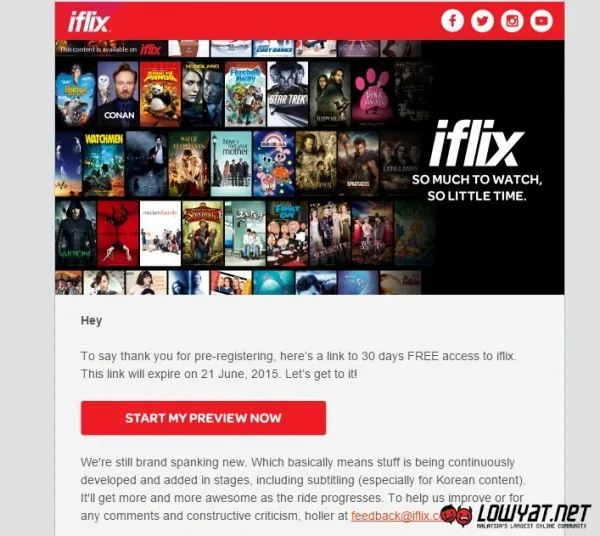 iflix Private Preview Invite