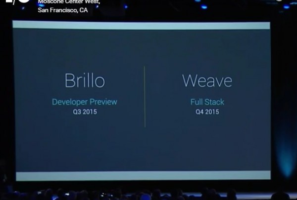 Google Brillio and Weave for IoT