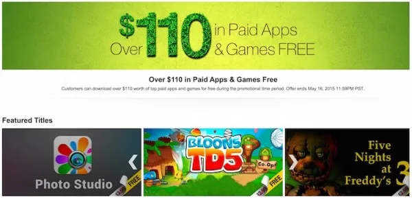 Amazon Appstore Free Apps May 2015