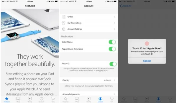 Apple Store App Screenshot