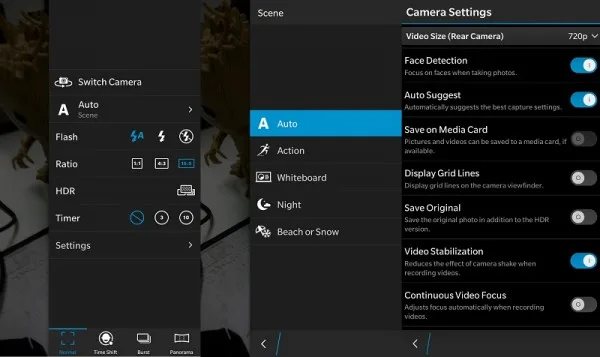 BlackBerry Leap Camera