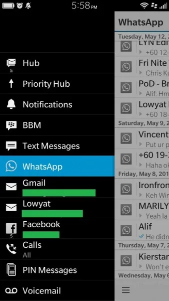 BlackBerry Leap Hub