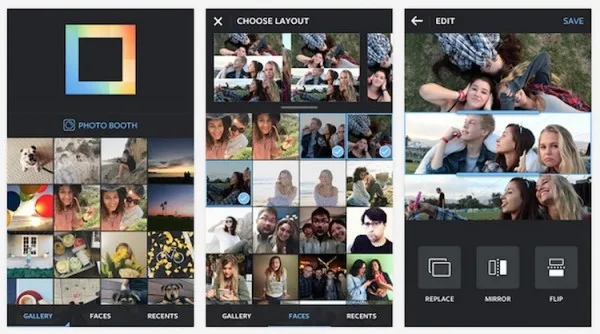 Layout from Instagram Android App