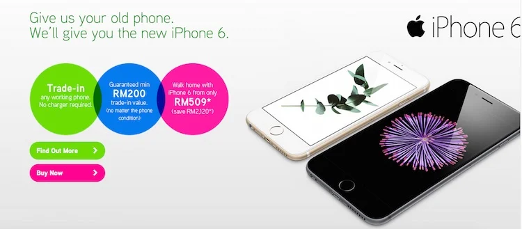 Maxis iPhone 6 Trade In Program May 2015
