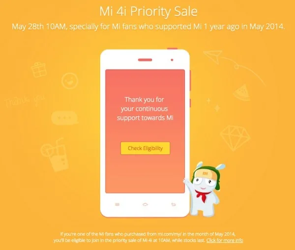 Mi 4i Priority Sale Malaysia