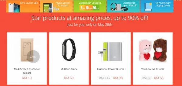 Mi Malaysia First Anniversary Sale Accessories