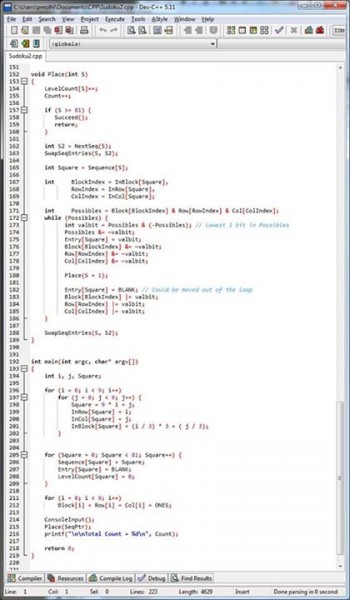 SG PM C++ Code