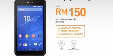 U Mobile Sony Xperia E4g Bundle