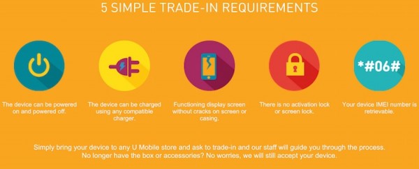 U Mobile Trade In Program Requirements
