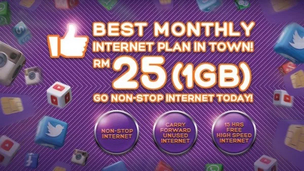 Xpax New Internet Plan 1GB for RM25