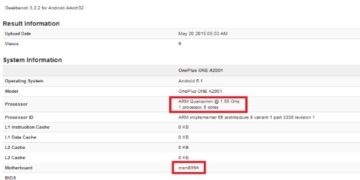 oneplus two alleged benchmark