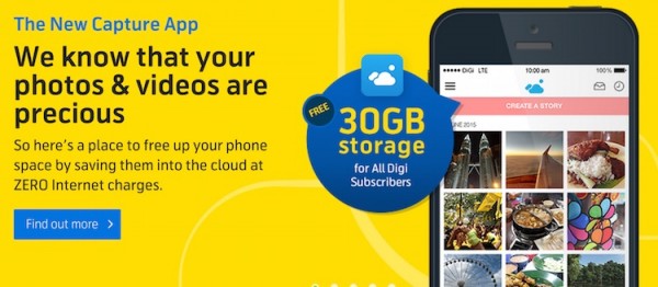 Digi Capture App Free 30GB Storage