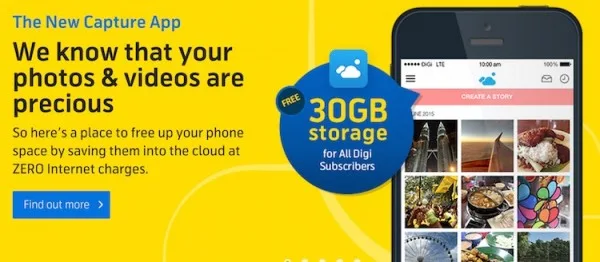 Digi Capture App Free 30GB Storage