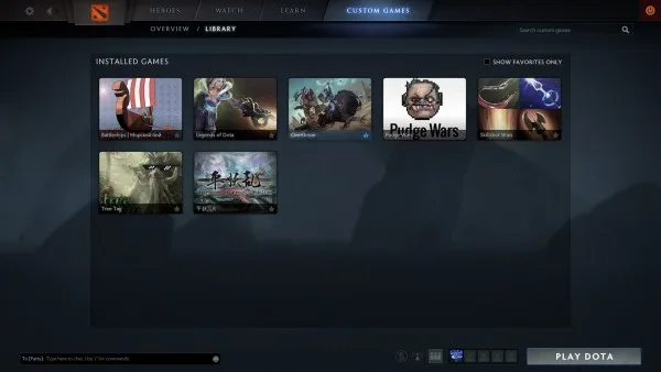 Dota 2 ManageFavorites