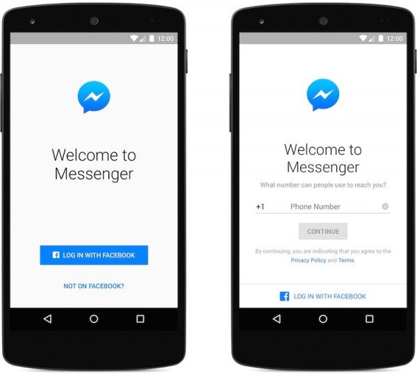 Facebook Messenger without Facebook Account