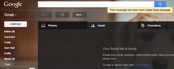 Gmail Undo Send
