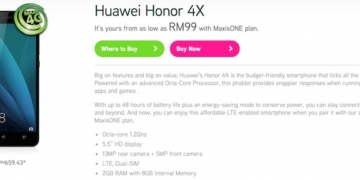 Maxis Huawei Honor 4X