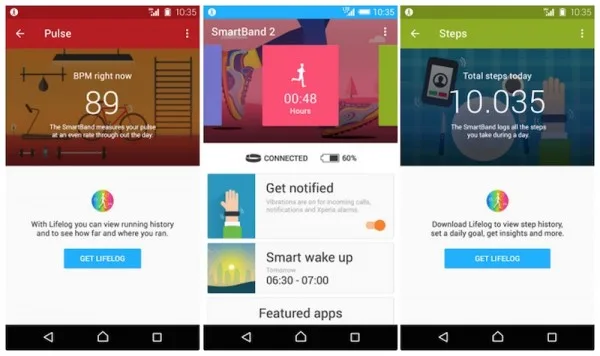 Sony SmartBand 2 App