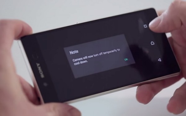Sony Xperia Z3 Plus Camera App Overheats and Shuts Down