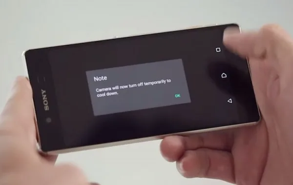 Sony Xperia Z3 Plus Temperature Rising Warning