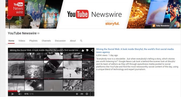 YouTube Newswire