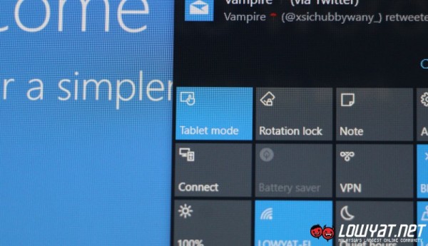 Windows Continuum for Windows 10 PC: Tablet Mode