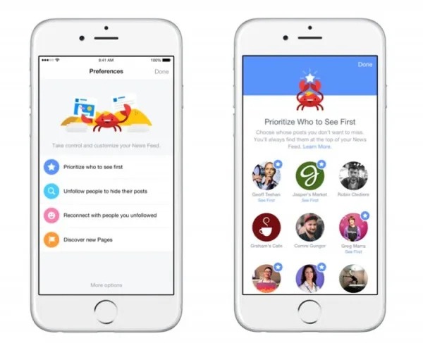 FB News Feed Prioritize Who to See First