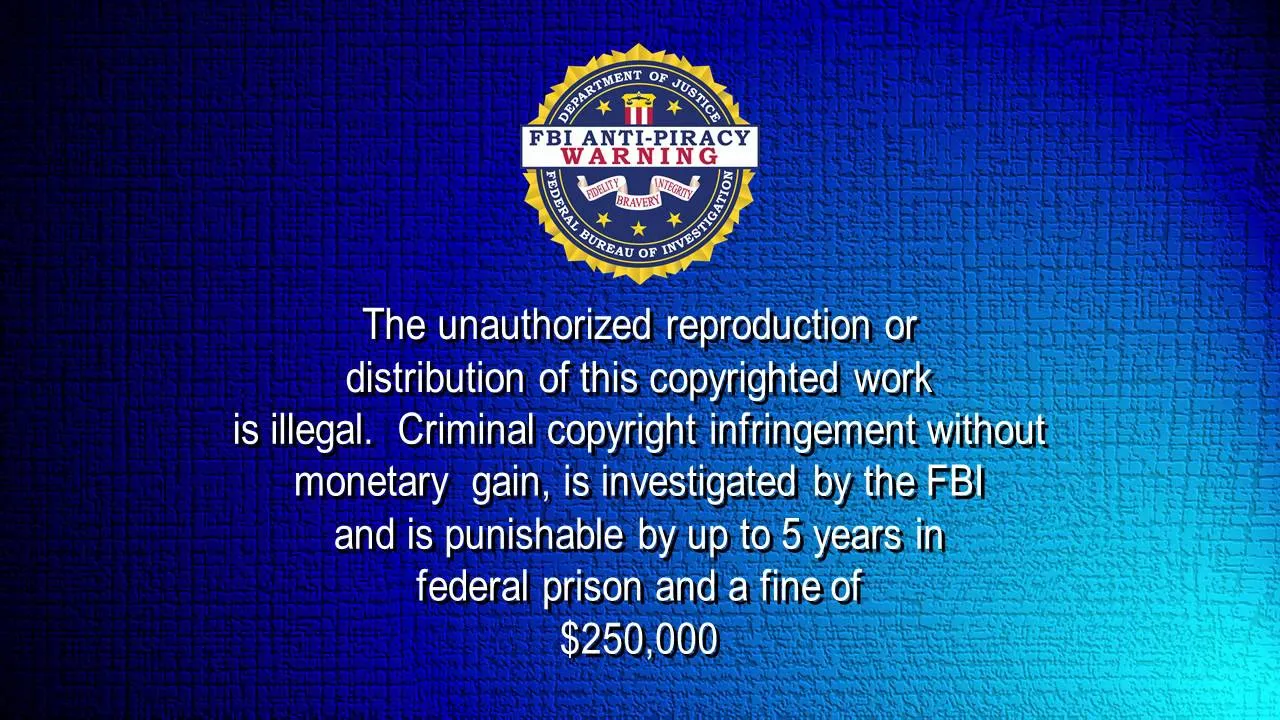 FBI Piracy Notice
