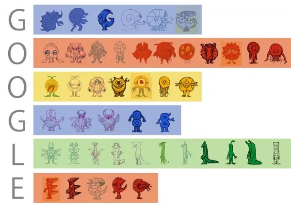 Google Doodle Monsters