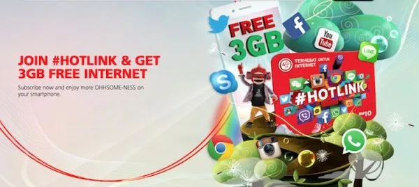 Hotlink Free 3GB Data