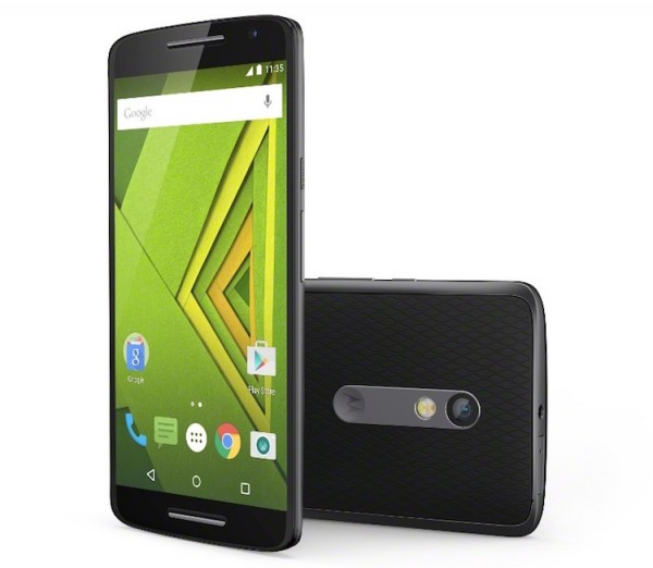 Moto X Play Black Front Back