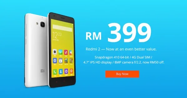 Redmi 2 Now RM399