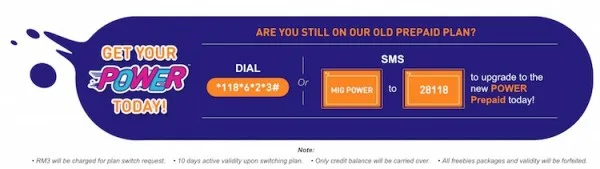 U Mobile Migrate to Power Prepaid