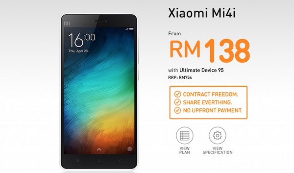 U Mobile Xiaomi Mi 4i Bundle