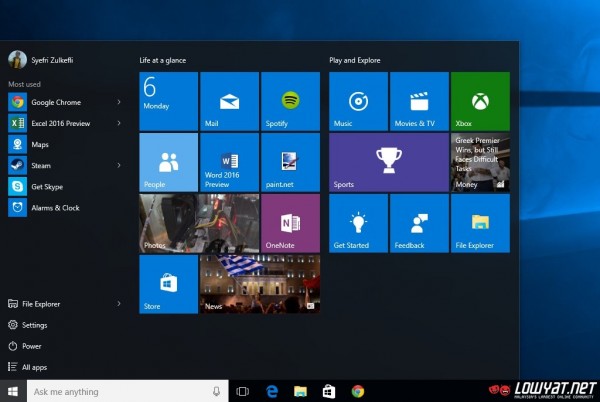 Windows 10 Start Menu 01