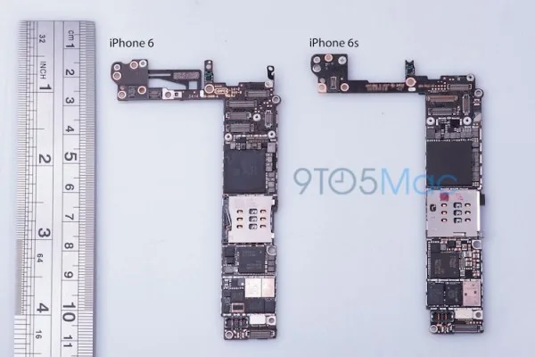 iPhone 6 vs iphone 6s Logic Board
