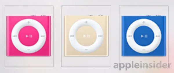 iPod Shuffle Hot Pink, Gold and Dark Blue