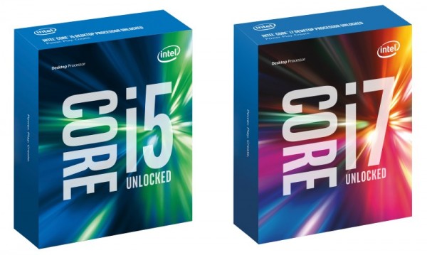 Packaging for Intel Core i5-6600K and Intel Core i7-6700K