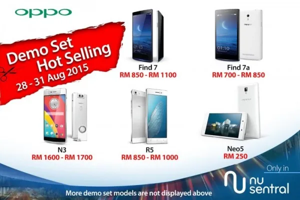 OPPO Malaysia Demo Set Sale