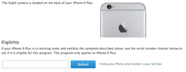 Apple iSight Camera Replacement Program